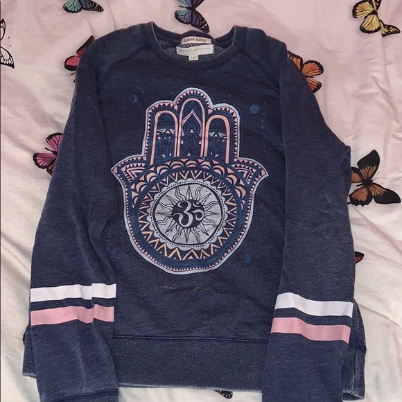 Small navy spiritual gangster sweater - Picture 1 of 2